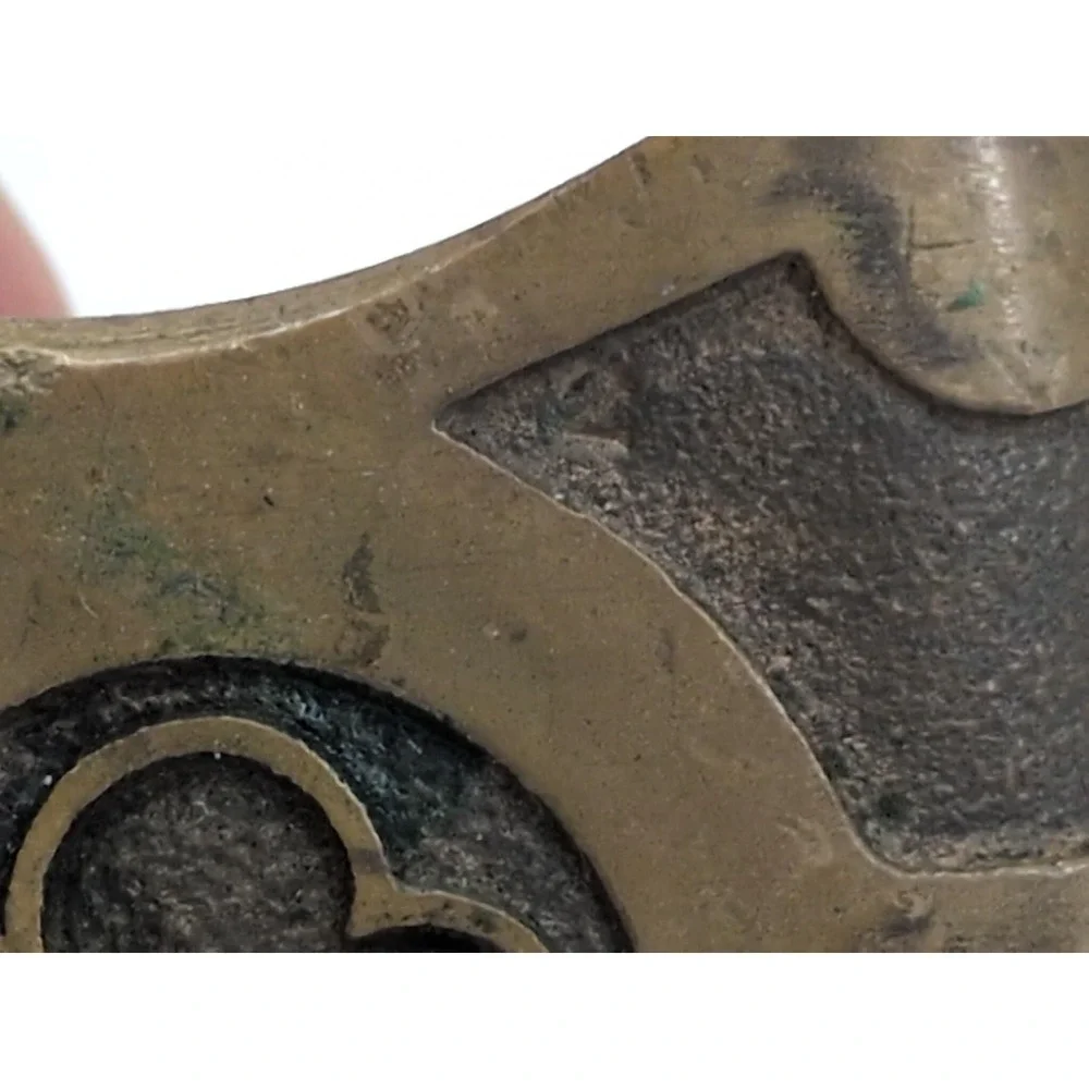 Antique Brass Padlock with Chain Hoop YALE & TOWNE Mfg. Co. NO KEY c.1900